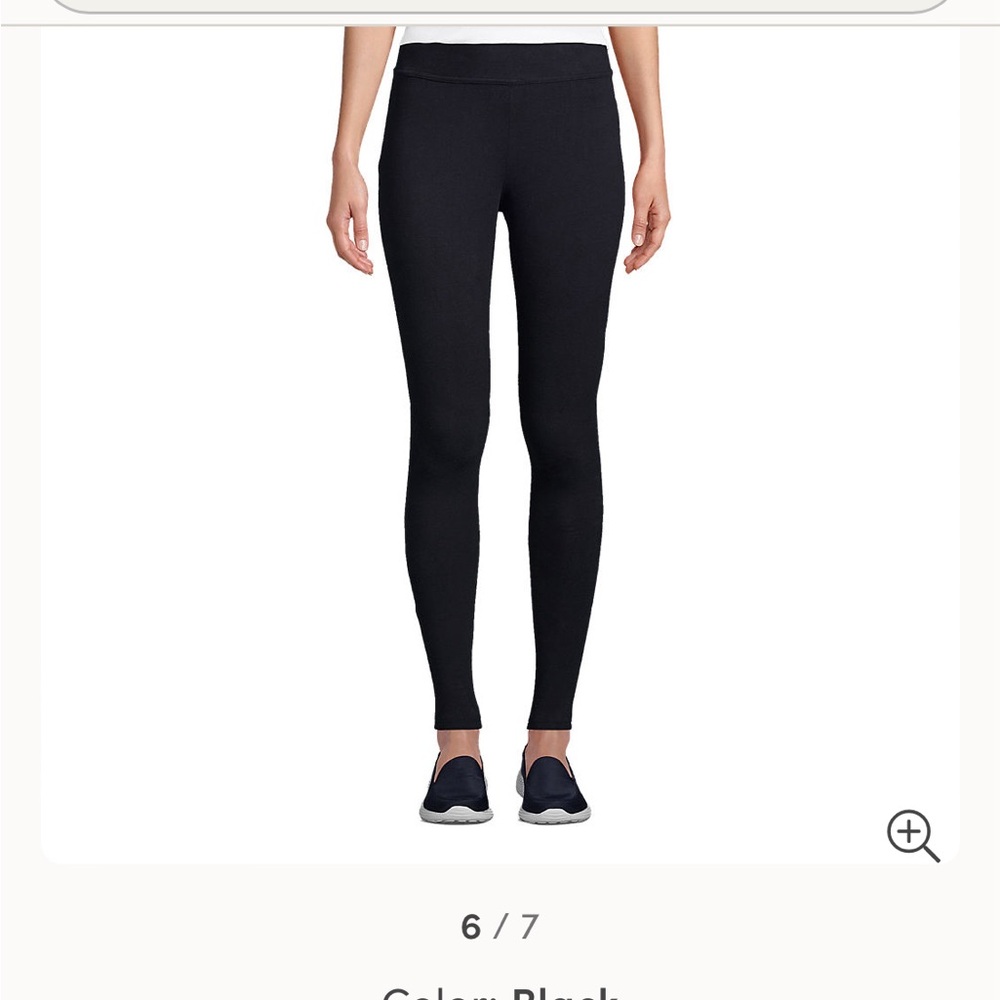 Lands’ End black Starfish leggings